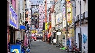 4K Japanese red light district at Nakasu area Fukuoka Japan