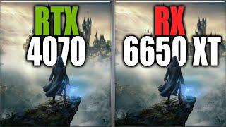 RTX 4070 vs RX 6650 XT Benchmarks - Tested 20 Games