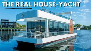 Luxury Tiny Home on the Water 2024 Reina Live L44 House-Yacht Tour