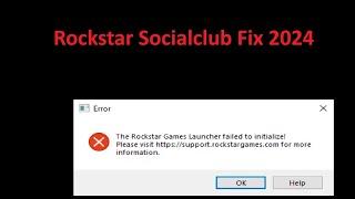 Rockstar launcher failed to initialize2024-FIX