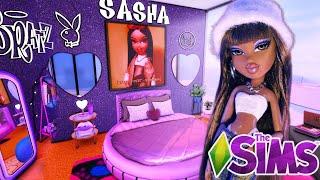 Making my Own BRATZ GAME in THE SIMS  Sashas Bedroom Build 