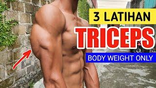 3 cara Latihan TRICEPS  body weight only