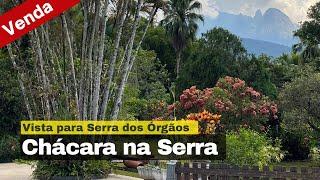 Linda Chácara com vista para Serra de Teresópolis e com muita água das montanhas Terreno com 6000m²