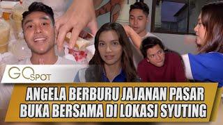 ANGELA GILSHA BERBURU JAJANAN PASAR BUKA BARENG RENDI JHON & KRISJIANA - GO SPOT