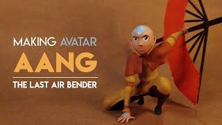Making AVATAR AANG From Polymer Clay  The Last Air Bender  Relaxing Sculpting Video