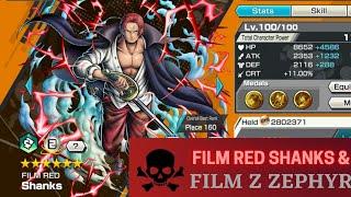 FILM RED SHANKS AND FILM Z ZEPHYR  ONE PIECE BOUNTY RUSH  OPBR  バウンティラッシュ#バウンティラッシュ1億DL突破