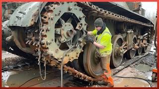 Men Fully Restore the BIGGEST GUN TANK IN THE WORLD  FV4005 Start to Finish @MrHewes