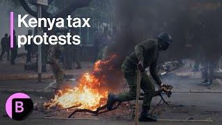 Kenya Tax Protests Protestors Rally in Nairobi Police Deployed