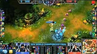 Vietnam Esports TV  Liên Minh Huyền Thoại   19 10 2014 SSW vs SHR CKTG 2014 Chung Kết  Trận 1