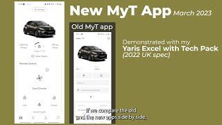 Toyota MyT app New 2023 UK only app review & comparison with old app