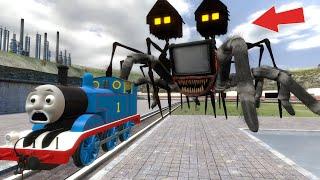 Building a Thomas Train Chased By TV EaterHouse Head Trevor Henderson in Garrys Mod