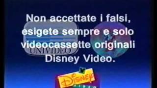 sequenza VHS disney settembre 1997