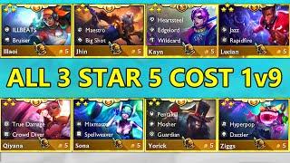 S10 ALL 5-Cost Units 3 Star 1v9 ⭐⭐⭐