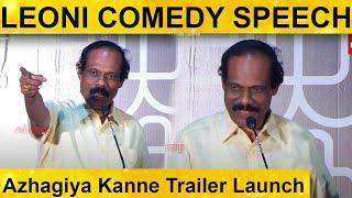 Leoni Comedy Speech at Azhagiya Kanne Trailer Launch
