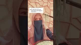 Cara makan pakai cadar by Ria ricis #cadar #ukhty #niqab #ukhti #wanitabercadar