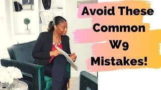 3 Common Mistakes Made When Filling Out W-9 Forms.