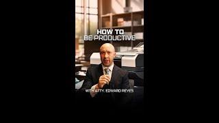 How to be productive