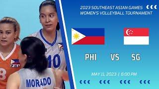 LIVE Philippines vs Singapore  2023 SEA Games Womens Volleyball