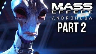 MASS EFFECT ANDROMEDA Walkthrough Part 2 - NEXUS Female Full Game