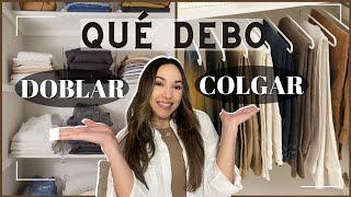 Qué Prendas de Ropa Debo Colgar o Doblar en Mi Closet? 