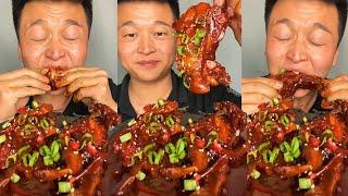 Asmr Chinese Food Mukbang Spicy lamb chops 목소리도 좋고 진짜같아