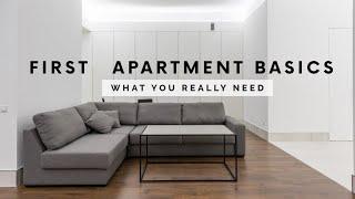 FIRST APARTMENT BASICS  What you really need Part 1