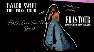 FULL Taylor Swift Eras Tour Movie Premiere Speech   The Eras Tour