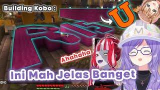 Kobo Building RISU dan Reaksi Semua Panitia .. Minecraft HoloID CUP