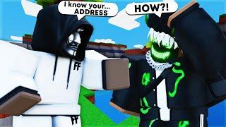 TROLLING My LITTLE BROTHER As A HACKER.. Roblox Bedwars