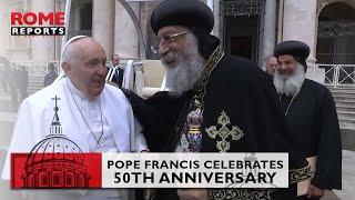 #PopeFrancis celebrates 50th anniversary of historic meeting with Coptic Orthodox Pope  Audience