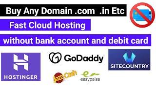 How to buy domain and hosting with easypaisa jazzcash  without bank or debit card