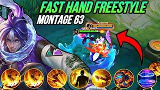 Chou Fast Hand Montage Freestyle 63 Must Watch Highlights  immune  Damage  HAZA Moible Legends