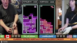 Kitten Coal  Feb 24 FINALS  Classic Tetris Monthly Challengers