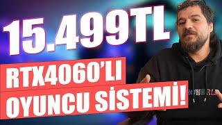 15.499TLye MSI RTX4060lı Oyuncu Sistemi İncehesap 15. Yıl Özel Fiyatlı