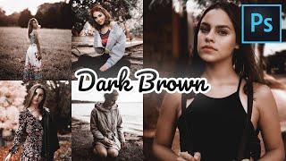 Dark Moody Brown Color Grading Effect in Photoshop  Photoshop Tutorial