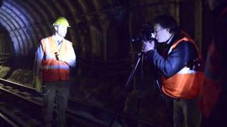 Chris Gale shooting in the London underground darkness  Phase One