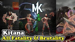 Kitana All Fatality & Brutality Gameplay Showcase Mortal Kombat 1