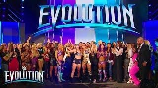 The Womens Division celebrates historic night with Ronda Rousey WWE Evolution 2018 WWE Network