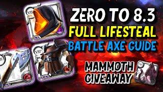 Zero To 8.3  Broken Lifesteal Battle Axe Guide  Albion Online  Mammoth Giveaway