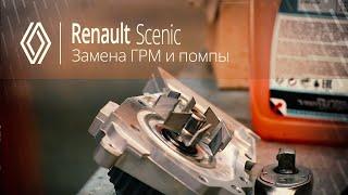 ЗАМЕНА РЕМНЯ ГРМ.ЗАМЕНА ПОМПЫ.ЗАМЕНА АНТИФРИЗА.Renault Scenic К4М.ФранцАВТО Тула