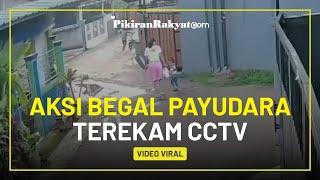 Bikin Cemas Aksi Begal Payudara di Depok Terekam Kamera CCTV