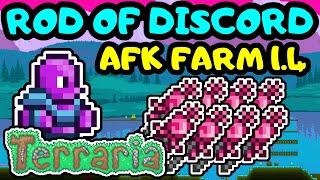 AFK ROD OF DISCORD FARM TERRARIA 1.4 Terraria Rod of Discord farm tutorial Chaos elemental farm
