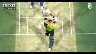 Glenn Maxwell hits the Flying Fox camera  Gillette T20I Series 2018-19