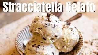 Easy Stracciatella Gelato No Churn