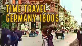 INSANE Berlin 1800s Colorized Film Frederick Street Germany