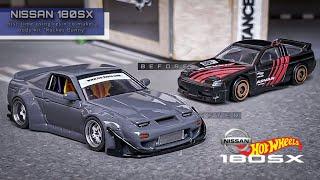 NISSAN 180SX ROCKET BUNNY HOT WHEELS CUSTOM  First Time Using Resin To Make a Body Kit