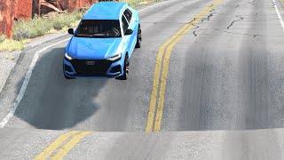 Cars vs Massive Potholes – BeamNG.Drive