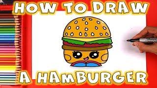 How to Draw a Cartoon Hamburger