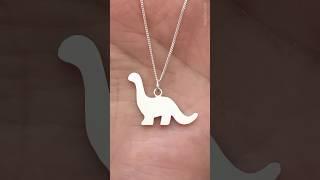 Dinosaur Necklace in Solid Sterling Silver