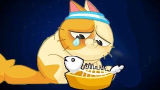 Котик Едун сел на диету мультик игра про котика Tasty Planet #16